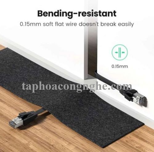 Ugreen 10979 0.5M CAT8 U-FTP 2000Mhz 30AWG cáp mạng màu đen 50cm NW134 30010979